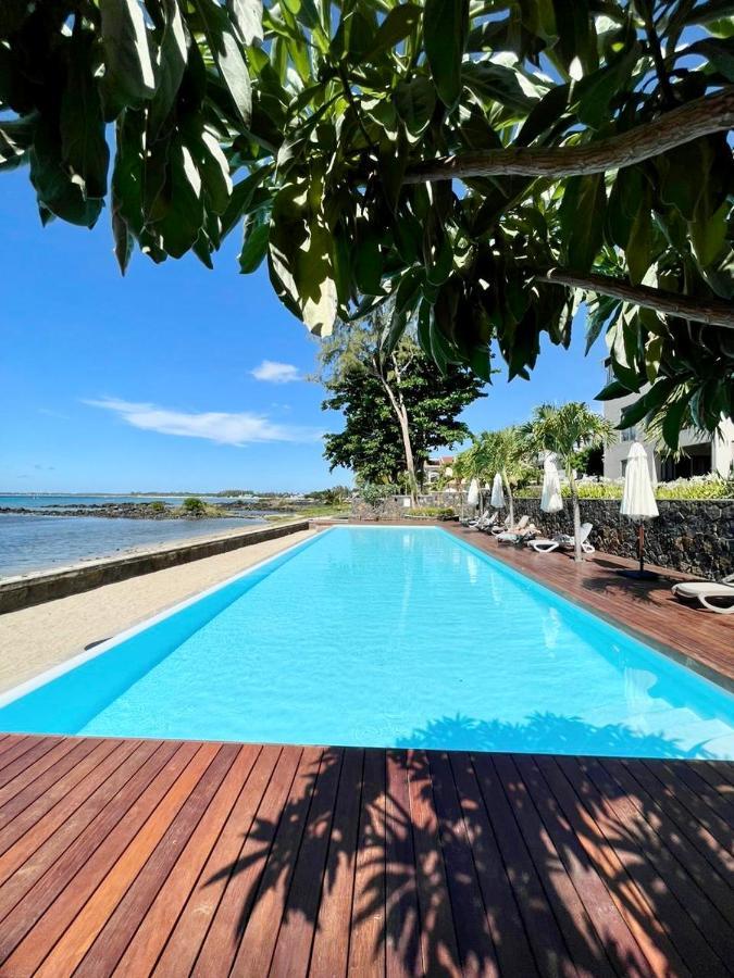 Luxury Beach House With Spectacular Sea View And Pool Trou aux Biches Exterior foto